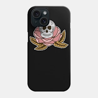 Rose skull Phone Case