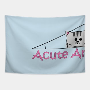 Acute Angle (cat) Tapestry