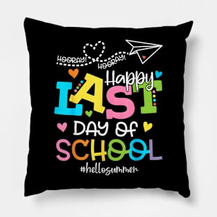 Last Day Of School Summer Students And Teachers Pillow