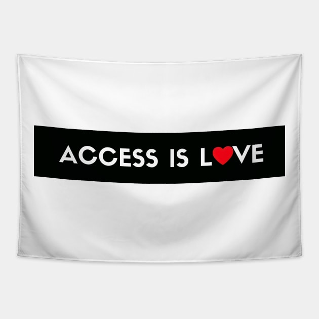 ACCESS LOVE Tapestry by DeeKay Designs