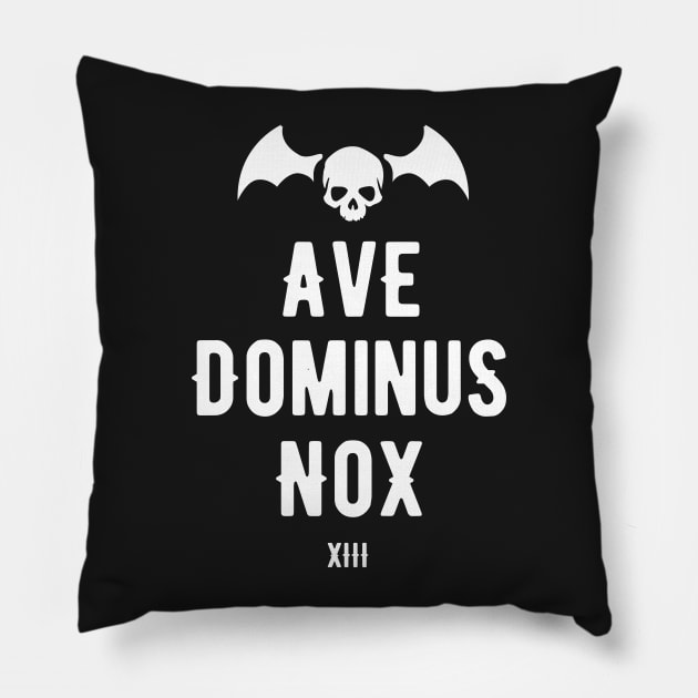 Ave Dominus Nox - Night Lords - Tabletop Wargaming and Miniatures Addict Pillow by pixeptional