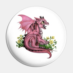 Adorable Pink Baby Dragon Pin