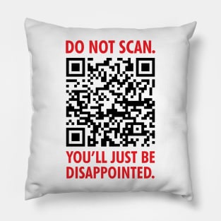 Do Not Scan: Disappointing QR Code Pillow