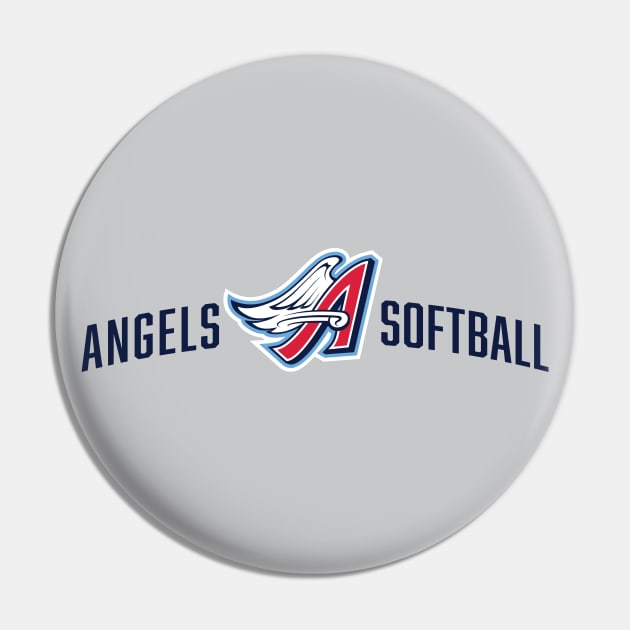 SH Angels Softball – blue Pin by SHAngelsShop