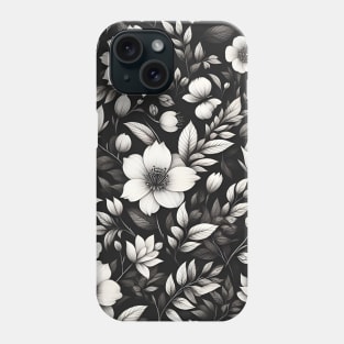 White Flowers Phone Case