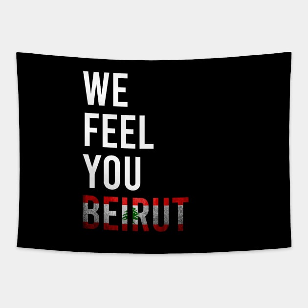 We Feel You Beirut Tapestry by KA Creative Design