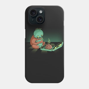 Cute Zombie Loves Brains, Kawaii Halloween Phone Case