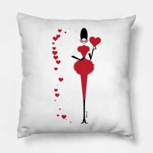 Queen Of Hearts Pillow