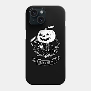 Stay Creepy Grunge Goth Black Phone Case