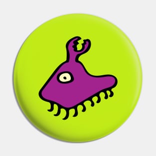 SPACE ODDITY - A NINE-LEGGED, CLAW-HEADED ALIEN CREATURE (from the planet Zarquon Traaal) Pin