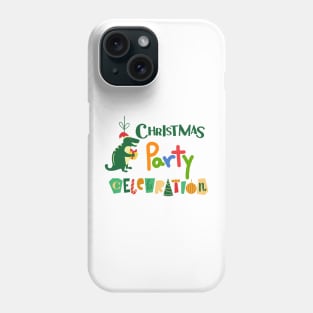 Dinosaur Christmas Party Phone Case