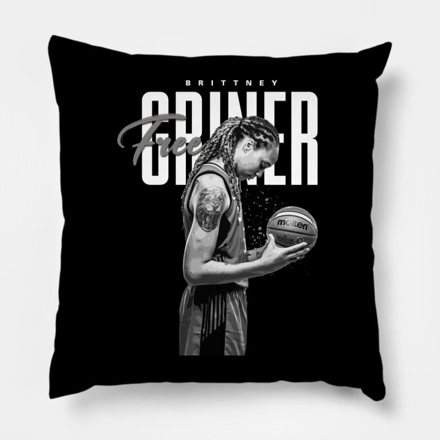 Free Brittney Griner Pillow by Juantamad