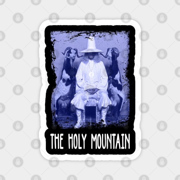 Alejandro's Surreal Tribute The Mountain Retro Tee Magnet by Iron Astronaut