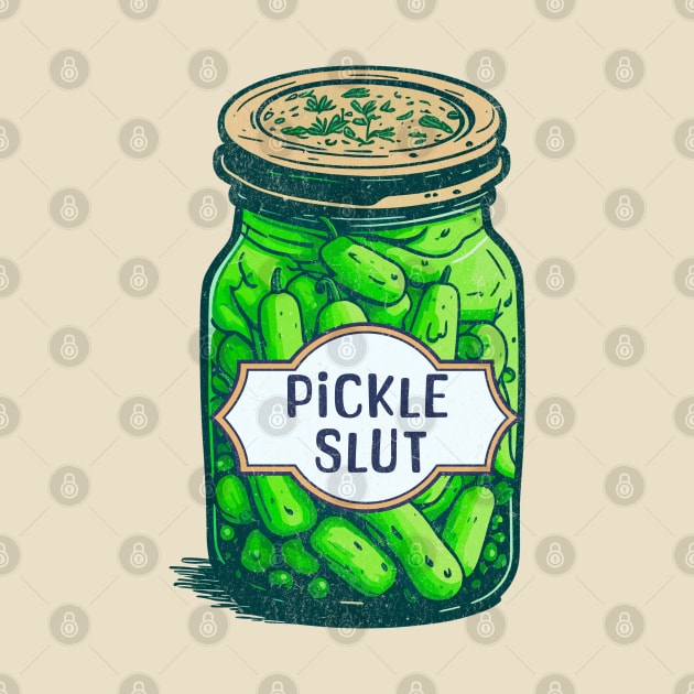 Pickle Slut, A Girl Who Loves Pickles, Canning Food Quote by bubbleshop