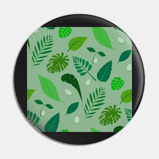 Eggels Green Leaves Pin