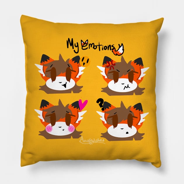 My Emotions (Albinostarri) Pillow by Reynard City