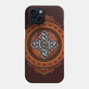 Celtic Metal--Leather Style Phone Case