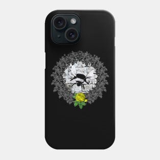 Bee Yellow Rose Wreath Phone Case