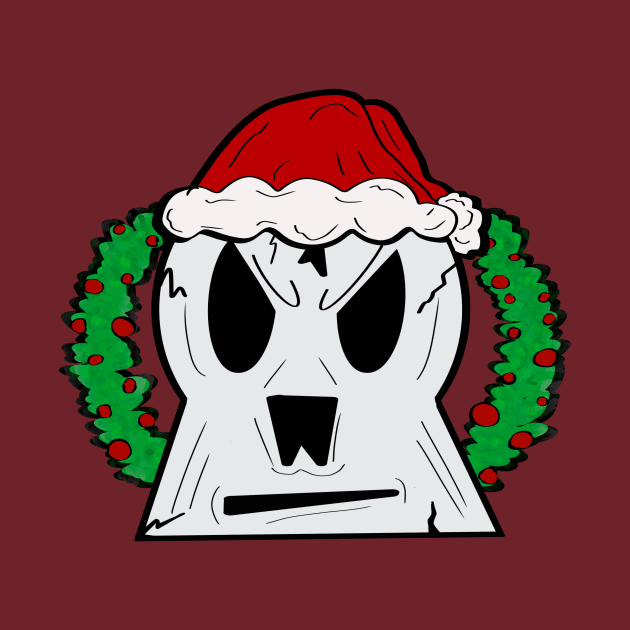 Christmas Skull by creationoverload