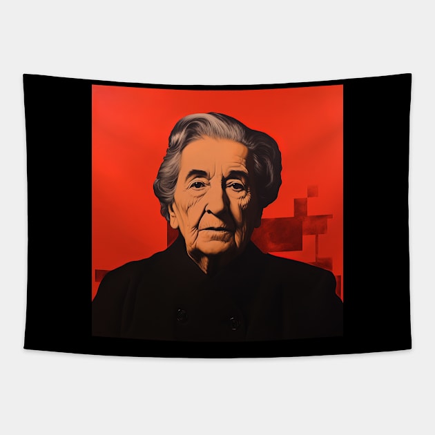 Golda Meir Tapestry by ComicsFactory