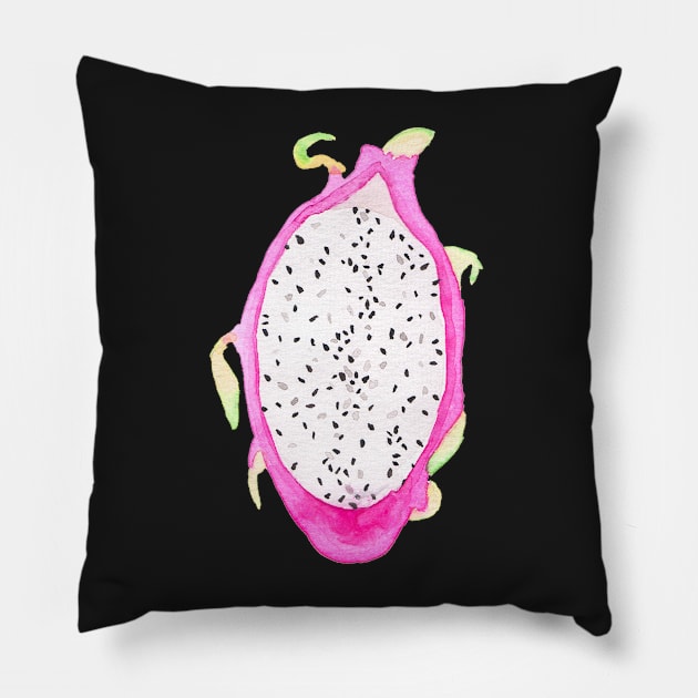 Dragon fruit Pillow by runlenarun