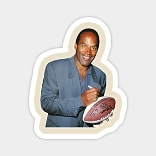 oj simpson fantasy football player Magnet