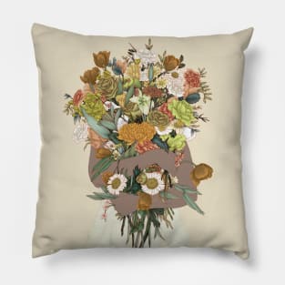 Gathering A Golden Garden Pillow