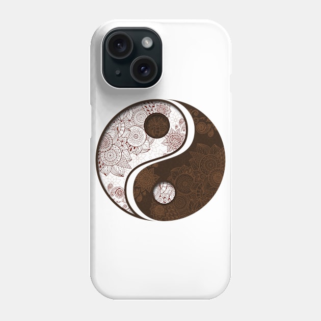 Mandala - Yang Yin Phone Case by aleibanez