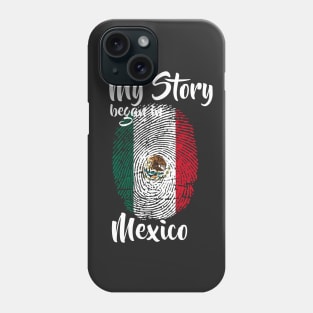 Mexico Flag Fingerprint My Story DNA Mexican Phone Case