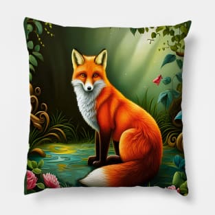 Fox at Twilight Pillow