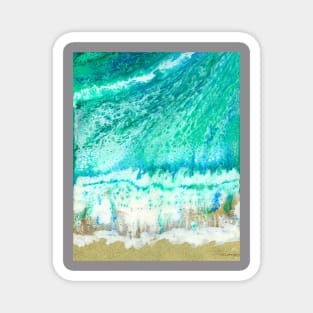 #1 Beach Shore With Sand And Surf Magnet