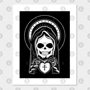 Santa Muerte Posters And Art Prints Teepublic Zoran lucić's posters for lucha libre visualise the stars of mexican wrestling. santa muerte posters and art prints