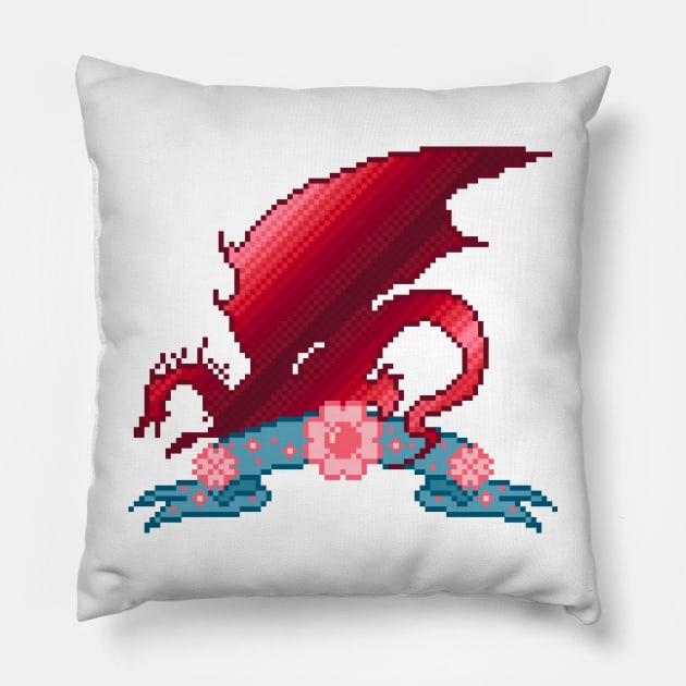 Dragon Age Pixel Art Pillow by AlleenasPixels
