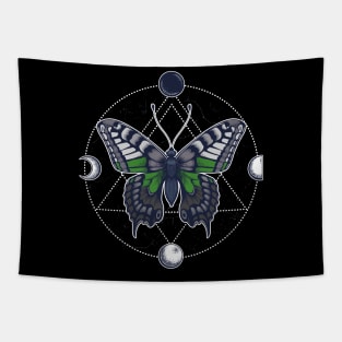 Neutrois Butterfly LGBT Pride Flag Tapestry