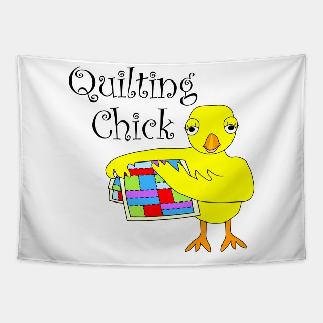 Quilting Chick Funny Needlecraft Hobby Tapestry by Barthol Graphics