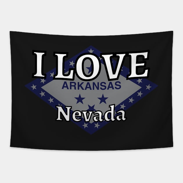 I LOVE Nevada | Arkensas County Tapestry by euror-design