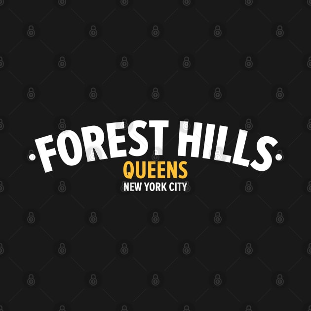 Forest Hills Queens Logo - Artistic Tribute to an Iconic Neighborhood by Boogosh