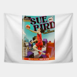 sue bird comic book Tapestry