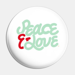 Peace and Love lighter colors Pin