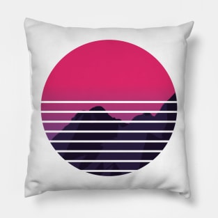 Retro Sunset Pillow