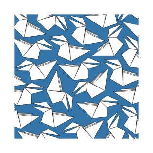 Origami Crow Blue T-Shirt