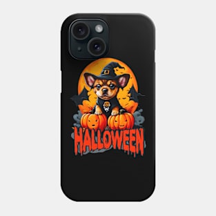 Halloween vampire puppy dog Phone Case