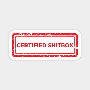 Certified Shitbox - Red Label Design Magnet