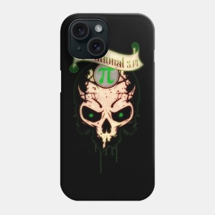 PI Day Irrational Skull Design Forest Green Edition Phone Case