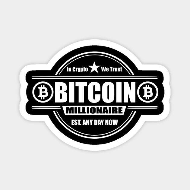 Crypto Bitcoin Millionaire Magnet by Uniq_Designs