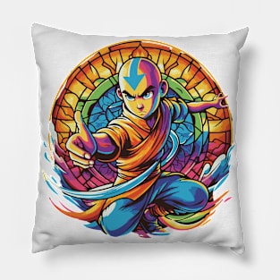 aang as the last air bender in battle position Pillow