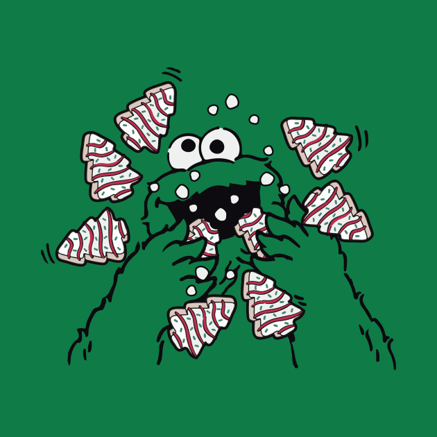 Christmas Tree Cake Monster by jerbing