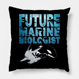 Hammerhead Shark and Orca Future Marine Biologist Pillow