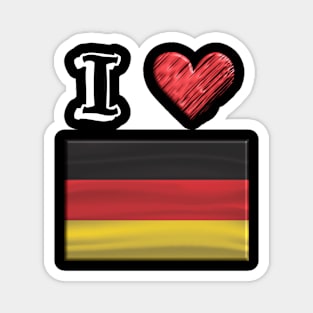 I love Flag from Germany Magnet