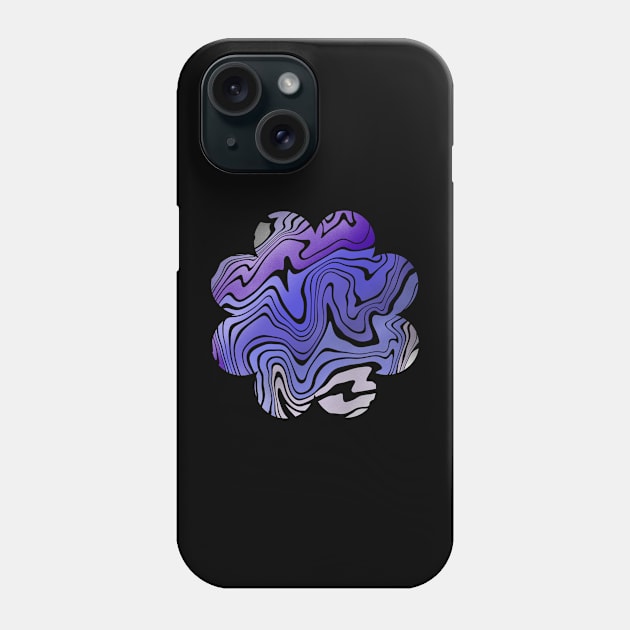 Purple Waves Phone Case by NMartworks